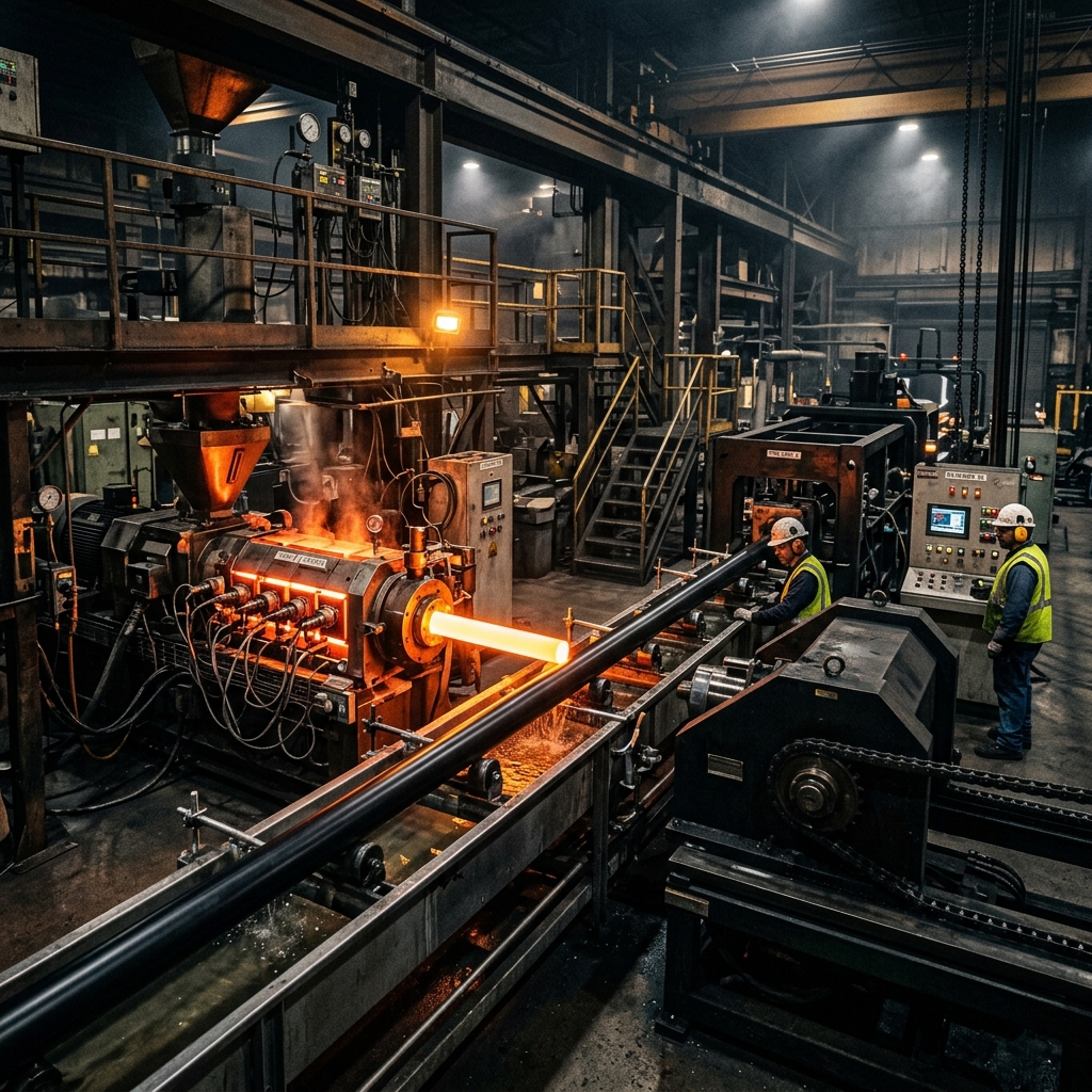 Tubex precision manufacturing facility and heavy machinery factory floor